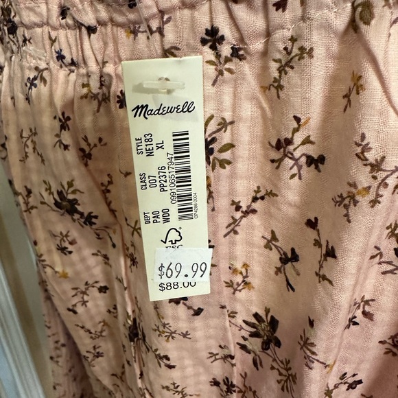 Madewell crop top XL... Eco company. NWT - Picture 4 of 12